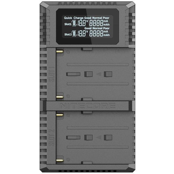 Nitecore USB-Ladegerät mit LCD-Display  USN3PRO für Sony NP-F750