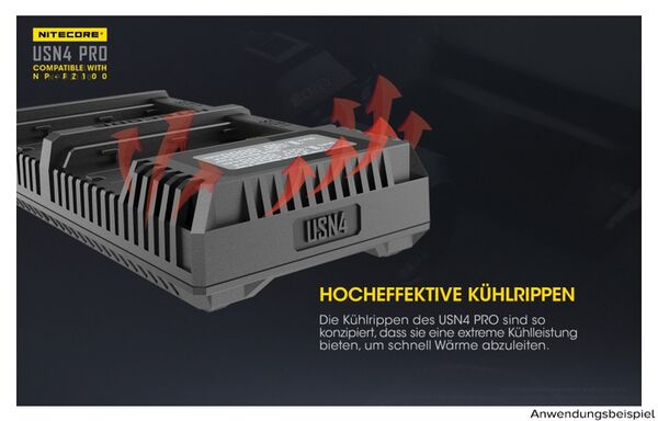 Nitecore USB-Ladegerät mit LCD-Display  USN4PRO für Sony NP-FZ100