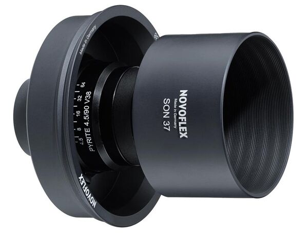 Novoflex 90mm Objektivkopf für BALPRO und CASTBAL-PRO made by Schneider Kreuznach inkl. Balgenanschluß und Blende 
