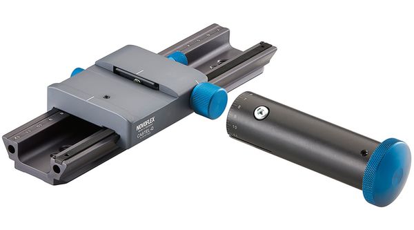 Novoflex Einstellschlitten Castel-Q + Novoflex Feintrieb für CASTEL Q und XQ 