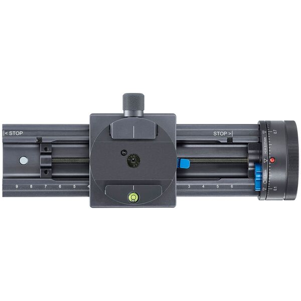 Novoflex Einstellschlitten Q mit Fokusrad und Rasterungen für ABM bis 5:1 (Castel-M) 