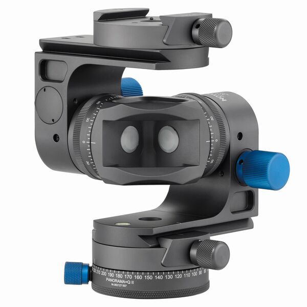 Novoflex Modularer Getriebeneiger KOPF² Pro Kit mit Kupplung, Panoramadrehung-Q u. 2x Feineinstellgriffen 