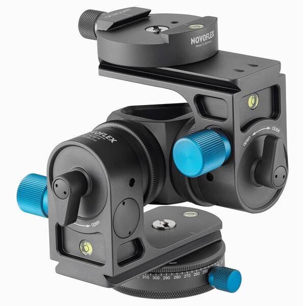 Novoflex Modularer Getriebeneiger KOPF² Starter Kit mit Kupplung u. Panoramadrehung 