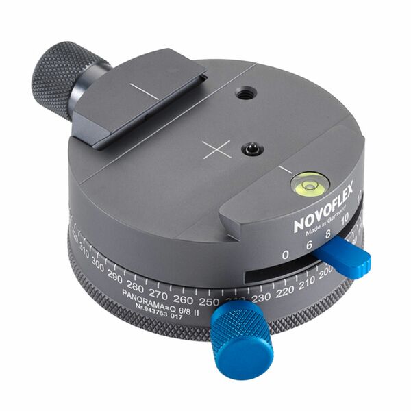 Novoflex Panoramaplatte 6/8 mit Schnellkupplung Gravur 360 Grad Rasterung 6/8/10/12 