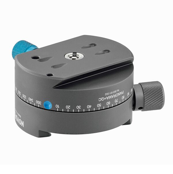 Novoflex Panoramaplatte mit Schnellkupplung Q, Schwalbenschwanzfuß und Gravur 360 Grad 