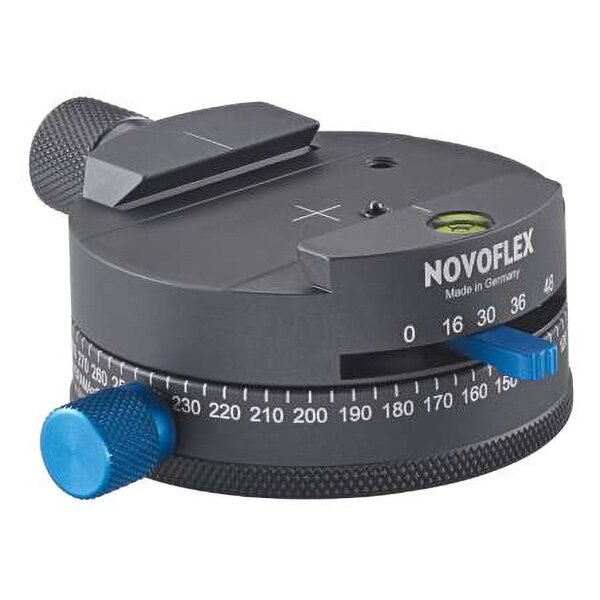Novoflex Panoramaplatte mit Schnellkupplung Gravur 360 Grad Rasterung 16/30/36/48 