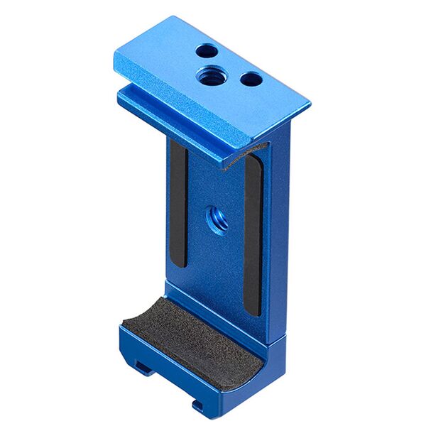 Novoflex Smart-CLAMP Smartphone-Klemme 85mm, mit Zubehörschuh + Blitzschuh Adapter 