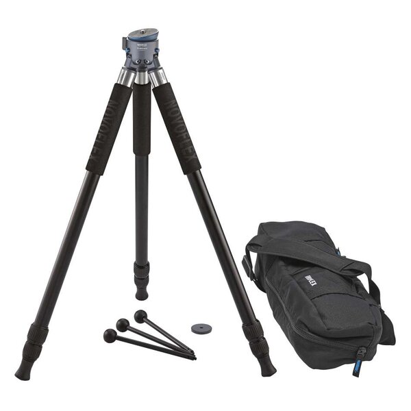 Novoflex Stativ   TrioBalance  Kalotte, 3-Segment Aluminiumbeinen, 3 austauschbaren Minibeinen und Stativtasche 