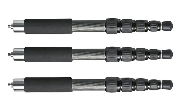 Novoflex Stativbein Carbon (5 Segmente) Traveller C2253  3er Set