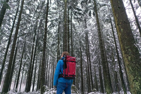 Nya-Evo Rucksack Fjord 60-C Action Pack Econyl  60 Liter Canyon Red