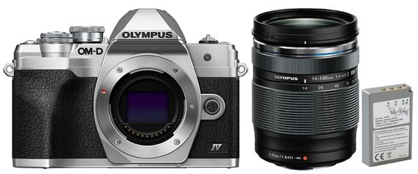 Olympus OM-D E-M10 Mark IV Special Edition inkl. M.Zuiko 14-150mm + 2ter Akku  silber