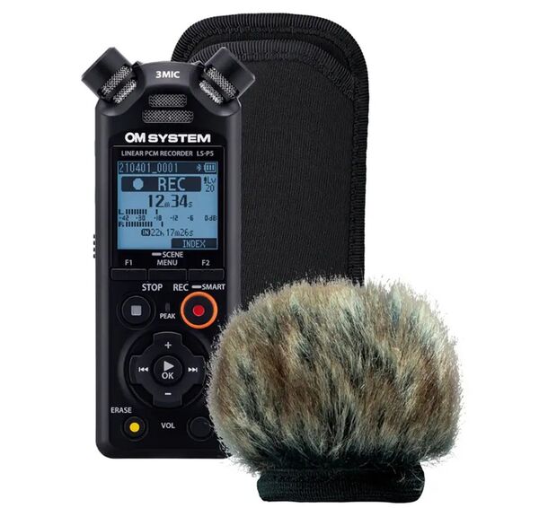 OM SYSTEM LS-P5 Wind Protection Kit inkl. Windshield & Softcase 