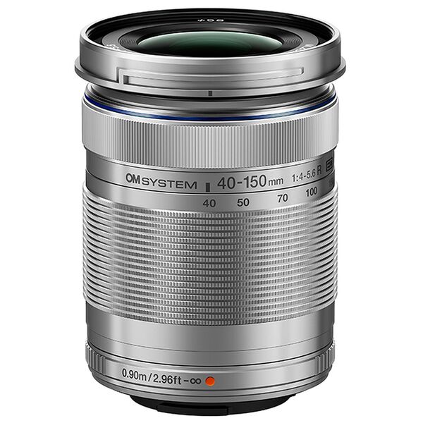 OM SYSTEM M.Zuiko ED 40-150mm f/4,0-5,6 R  Micro Four Thirds silber