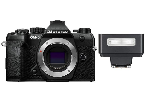 OM SYSTEM OM-5 II + Godox iT20  schwarz