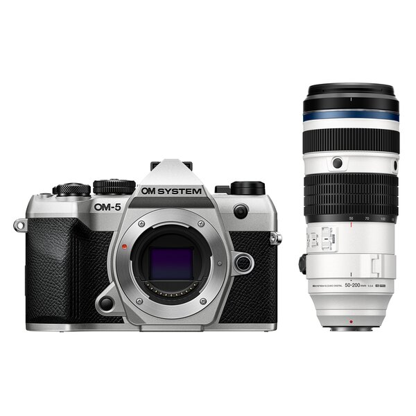 OM SYSTEM OM-5 II + M.Zuiko Digital ED 50-200mm f/2,8 IS PRO  silber