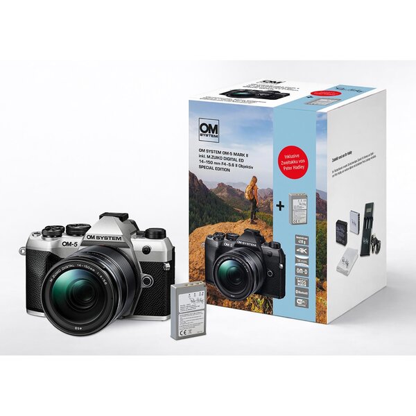 OM SYSTEM OM-5 II Special Edt. + ED 14-150 mm II + PH Akku  silber
