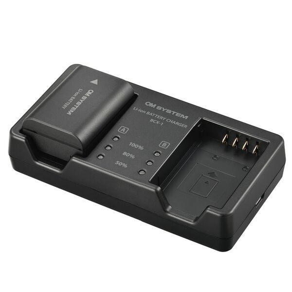 OM SYSTEM SBCX-1 Ladegerät + Akku 