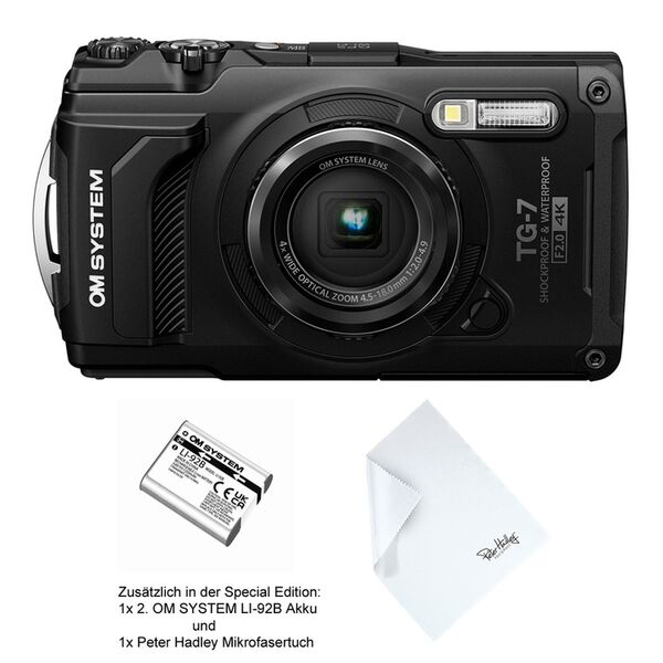 OM SYSTEM TG-7  schwarz Special Edition Kit
