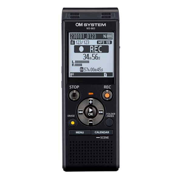 OM SYSTEM WS-883 Stereo- Rekorder  8 GB Black