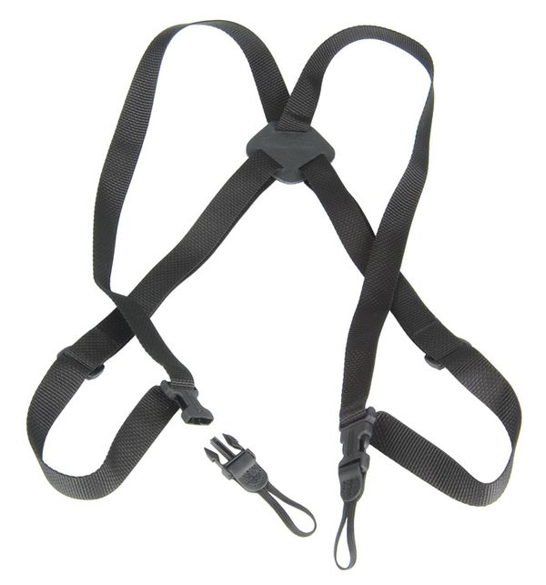 OP/TECH Bino/Cam Harness, black  Webbing