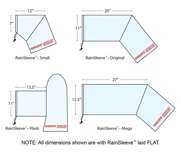 OP/TECH Regenhülle Rainsleeve (Pack mit 2 Stück) 