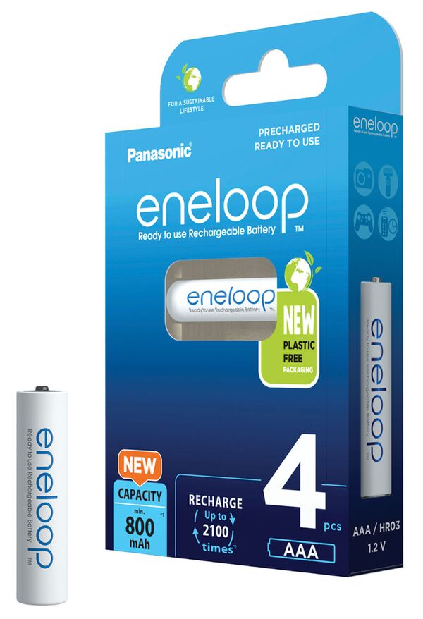 Panasonic eneloop AAA 800 mAh 4er Micro Blister (BK-4MCDE/4BE) 