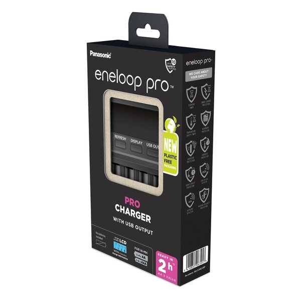 Panasonic eneloop LCD Ladegerät  BQ-CC65 ERP ohne Akkus