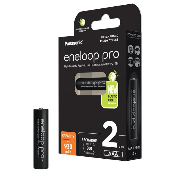 Panasonic eneloop pro  AAA 930 mAh 2 Stück