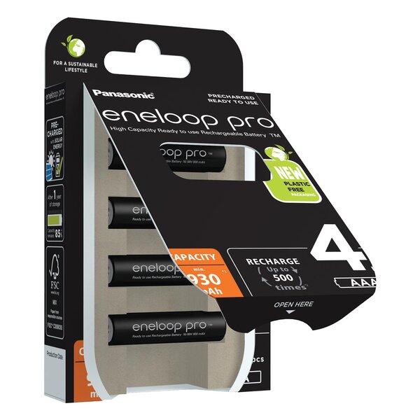 Panasonic eneloop pro  AAA 930 mAh 4 Stück