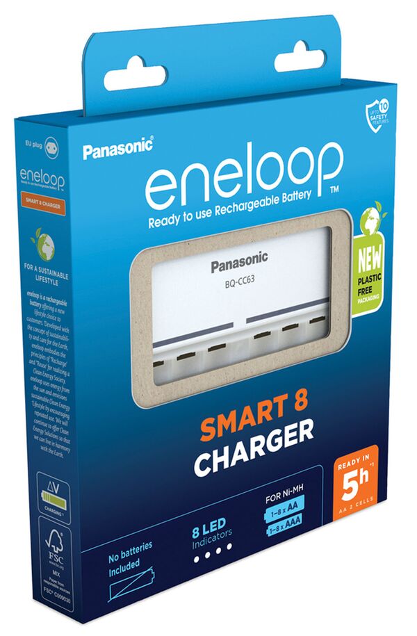 Panasonic Eneloop Smart 8 AA / AAA Ladegerät BQ-CC63 ohne Akkus 