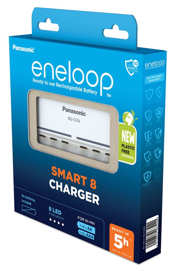 Panasonic Eneloop Smart 8 AA / AAA Ladegerät BQ-CC63 ohne Akkus 