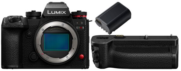 Panasonic Lumix DC-S1RII + Battergriff DMW-BG2E+ Zusatzakku DMW-BLK 22 