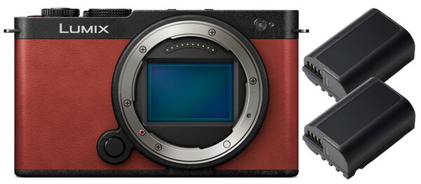 Panasonic Lumix DC-S9 + 2 Akku DMW-BLK 22  Karminrot
