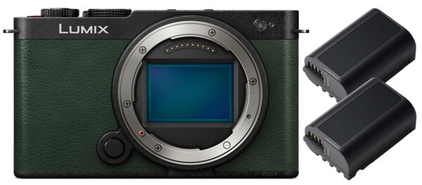 Panasonic Lumix DC-S9 + 2 Akku DMW-BLK 22  Olive 
