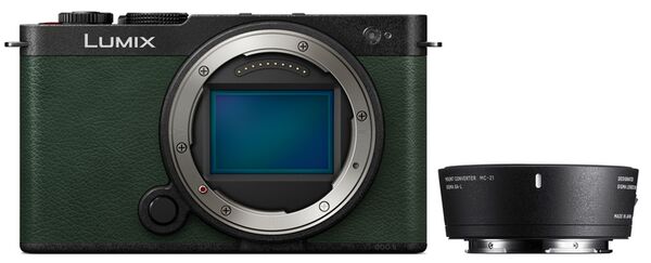 Panasonic Lumix DC-S9 + Sigma Mount Adapter MC-21 L-Mount Canon EF  Olive 