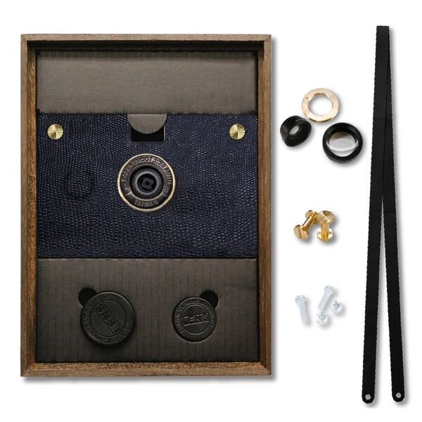 Paper Shoot Camera Bundle - Leather Texture Case  Midnight Blue
