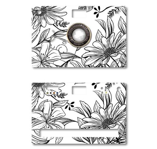 Paper Shoot Coloring Paper Case  Flower Painting
