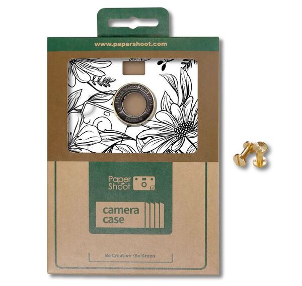 Paper Shoot Coloring Paper Case  Flower Painting