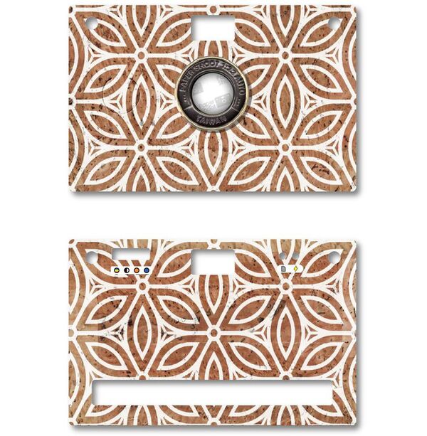 Paper Shoot Cork Case  Brick Lattice