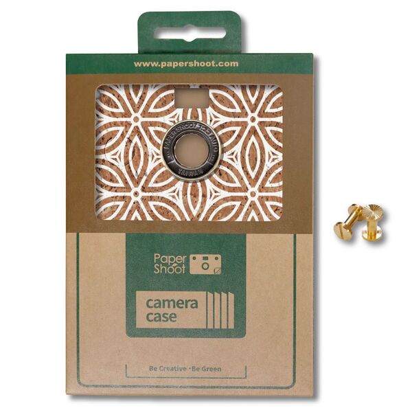 Paper Shoot Cork Case  Brick Lattice