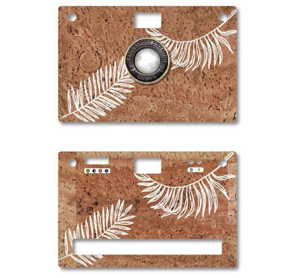 Paper Shoot Cork Case  Palm Leaf