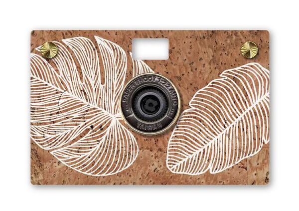 Paper Shoot Cork Case  White Leaf