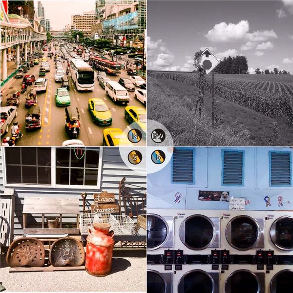 Paper Shoot Filter Card Set - 16 Filters Effects on 4 Cards 