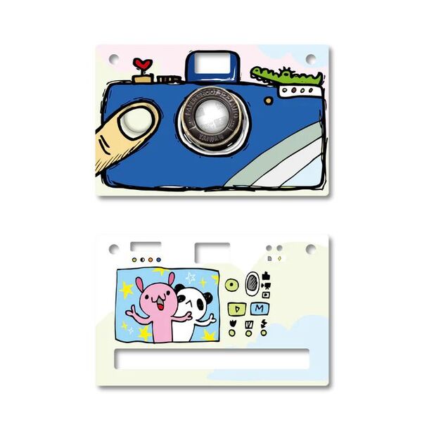 Paper Shoot Hand Drawing  Paper Case  Blue