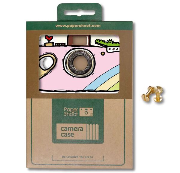 Paper Shoot Hand Drawing  Paper Case  Pink