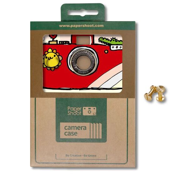 Paper Shoot Hand Drawing  Paper Case  Red