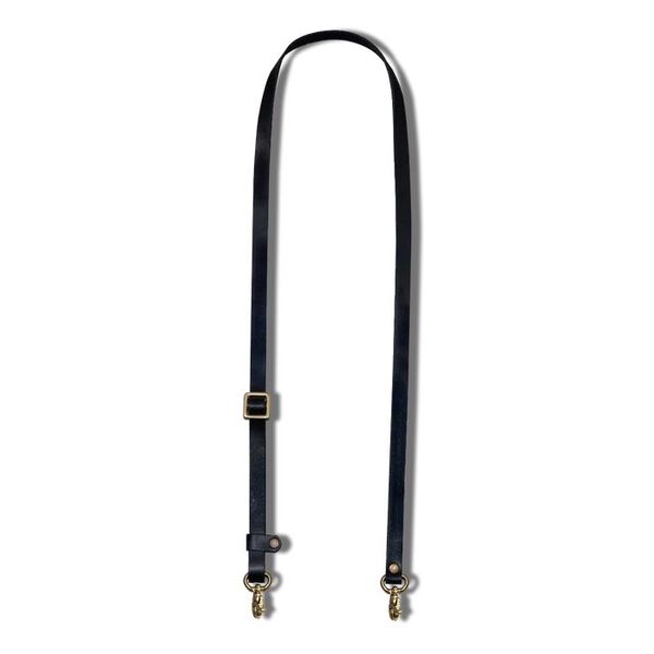 Paper Shoot Leather Strap  Black