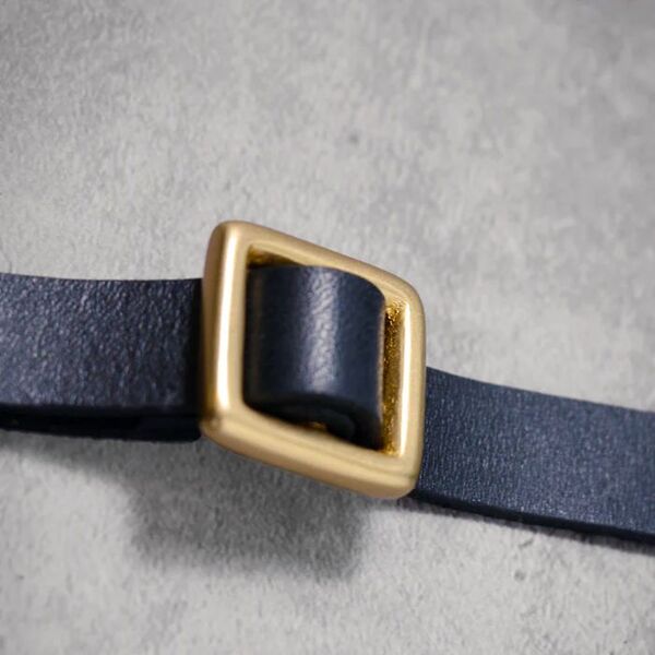 Paper Shoot Leather Strap  Black