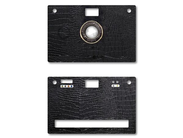 Paper Shoot Leather Texture Case  Black