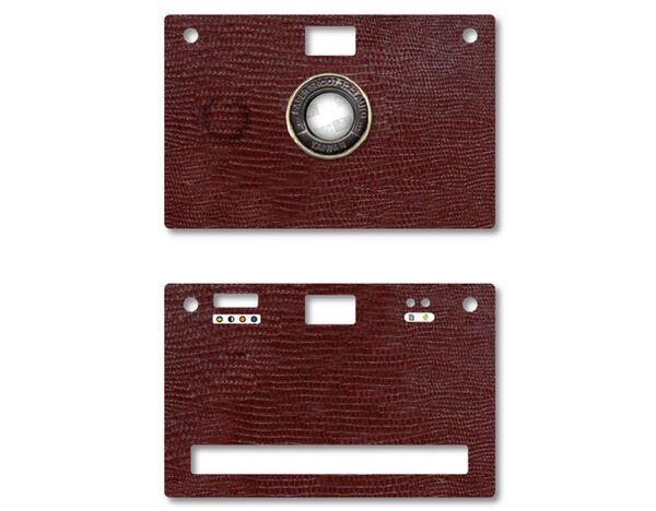 Paper Shoot Leather Texture Case  Burgundy Red